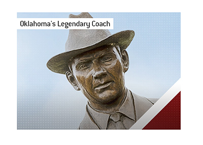 The Oklahoma legendary Coach - Bennie Owen - Statue.
