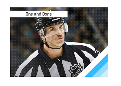 Dean Morton played one NHL game in 1989, scored a goal, never returned, and later built a career as a referee.