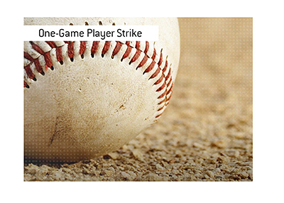 Baseball history: One-game player strike that took place in 1912.