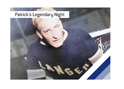 Lester Patrick stepped from behind the bench into goal, unexpectedly saving Game 2 of the 1928 Stanley Cup Final for Rangers.