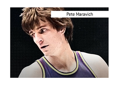 The basketball legendary player of the past - Pete Maravich.