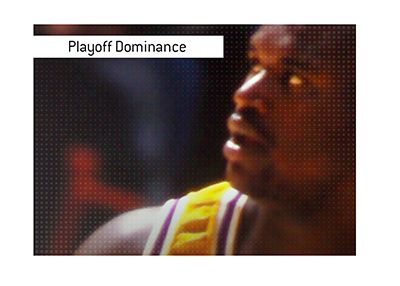 Teams that went near-perfect in the playoffs. Shaq was a member of one of them.