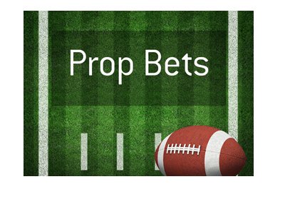 Prop bets in NFL - American football - Illustration with text overlayed.