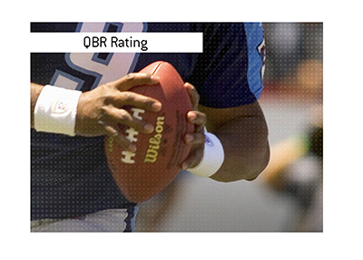 How are the QBR ratings calculated in the NFL?