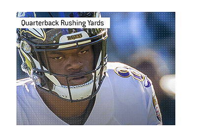 Quarterback rushing yards record holder is Lamar Jackson of Baltimore Ravens.