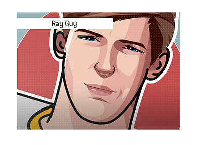 Punter in the first round of the NFL Draft? It did happen. Ray Guy illustration.
