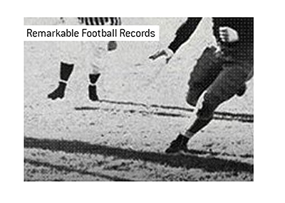 Rembarkable college football records.  Two unbreakable ones took place in the same game in 1947.