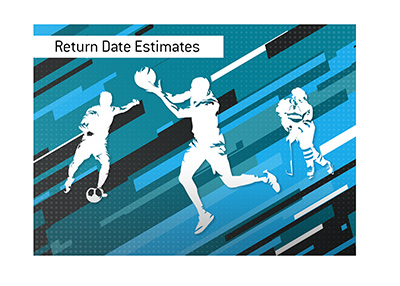The estimates for the return of North American league sports.