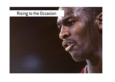 Michael Jordan famously rose to the occasion vs. Portland and Clyde Drexler.