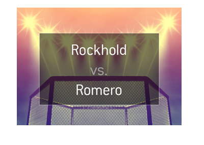 MMA matchup and odds. Luke Rockhold vs. Yoel Romero.