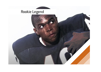 Gale Sayers scored six touchdowns as a rookie in 1965, a record-setting performance that still stands unmatched in NFL history.