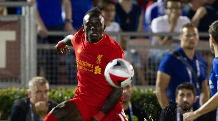 Liverpool new addition, Sadio Mane, in action during pre-season tournament.