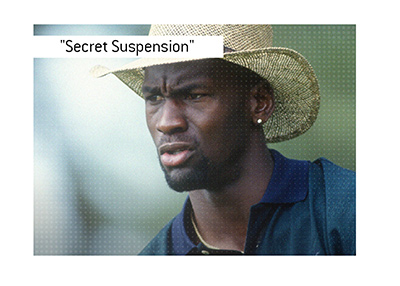 Michael Jordan and the much discussed Secret Suspension.  In photo:  MJ playing golf.