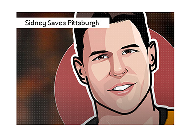 Sidney Crosby saves Pittsburgh Steelers.
