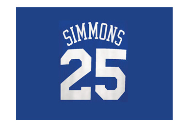 Ben Simmons - Philadelphia 76ers - Number 25 - Blue jersey - Zoom.