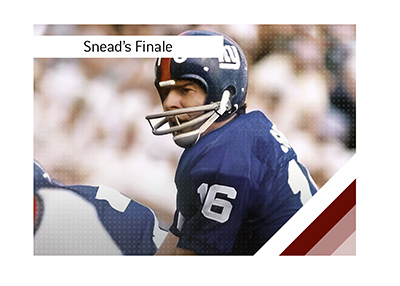 Norm Snead ended his 16-year NFL career by winning a game with zero touchdowns, two interceptions, and a 0.0 passer rating.