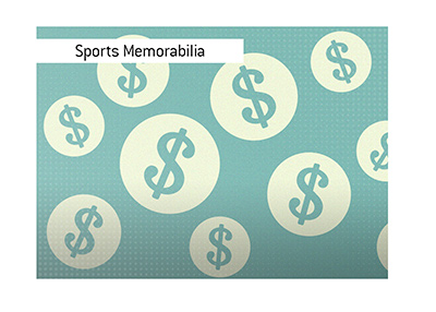 Sports memorabilia prices can reach quite the heights.