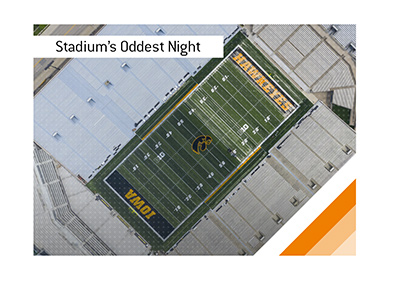 Iowa football matchup against Nevada became an absurd marathon, featuring endless lightning delays, late-night pizza, naps, and surreal stadium moments.
