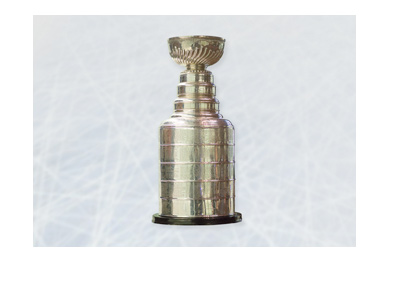 Stanley Cup trophy.  National Hockey League.  Ice used as image bacground.