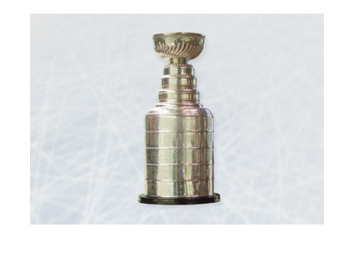 Stanley Cup trophy. National Hockey League. Ice used as image bacground.