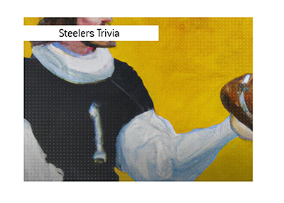 Pittsburgh Steelers first ever draft pick was William Shakespeare.  Oil painting.