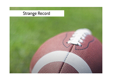 The story of a strange record in college football. Four bad snaps.