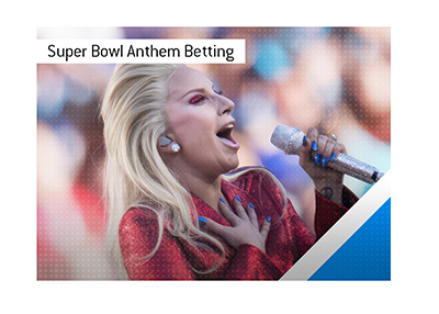 Betting Millions on How Long the Super Bowl Anthem Will Last. In photo: Lady Gaga.