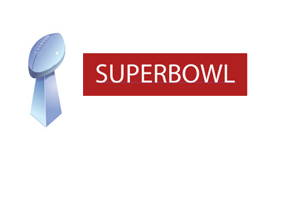 Concept signage for Superbowl 2017 - American football - Illustration.