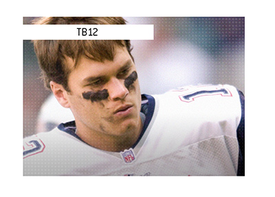 In a class of his own. Tom Brady - The NFL legend.