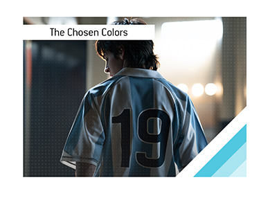 Young Lionel Messi wearing Argentina number 19 jersey.