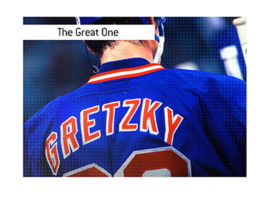 Wayne Gretzky - The Great One - NHL superstar in the New York Rangers jersey.
