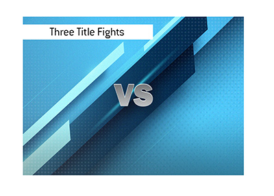 Three title MMA fights are planned for the big event.