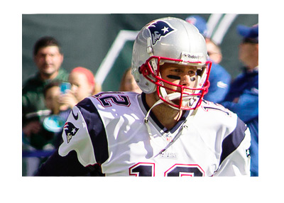 Tom Brady of New England Patriots - In action - Number twelve