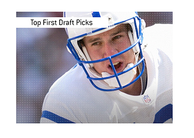 Best first draft picks in the NFL. In photo: Young Payton Manning during his Indianapolis Colts days.