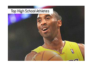 In photo:  Kobe Bryant was one of the top high school athletes of all time.