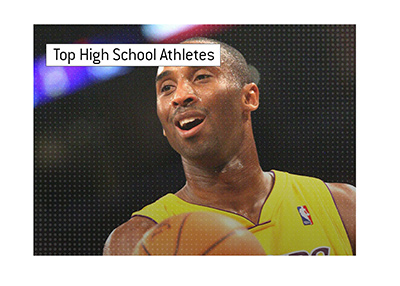 In photo:  Kobe Bryant was one of the top high school athletes of all time.