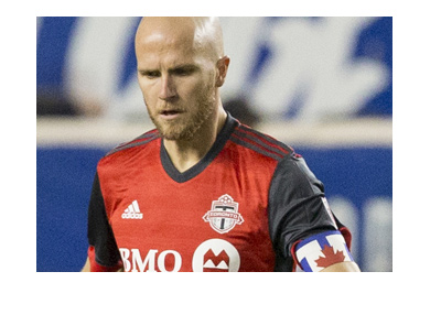 Toronto FC captain - Michael Bradley - In action.  The year is 2017.