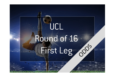 The UEFA Champions League - Round of 16 - Odds.  Scissor kick photo / illustration.