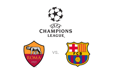 AS Roma vs. Barcelona FC - UEFA Champions League - Matchup / odds / preview - Team logos