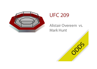 The UFC 209 matchup between Overeem and Hunt - Odds.