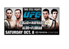 UFC 136 Poster - Small version