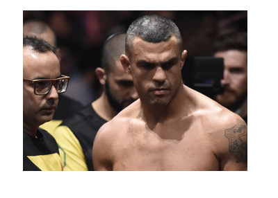 Vitor Belfort checking in for one of his last fights in the Octagon.