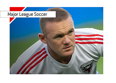 DC United star Wayne Rooney photographed during warmup.  Season is 2018.