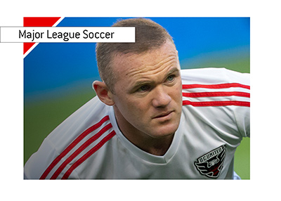 DC United star Wayne Rooney photographed during warmup. Season is 2018.