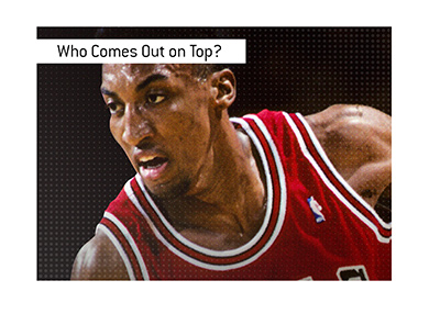 Who comes out on top? 1988 Bulls or 2017 Golden State? In photo: Scottie Pippen.