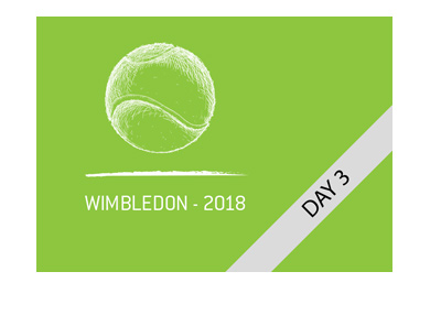 Wimbledon tennis tournament - Year 2018 - Day 3 action preview.