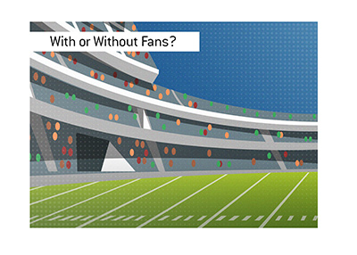 Will the upcoming American Football season be played with or without fans in attendance?