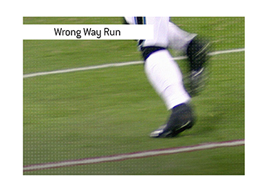 The Wrong Way Run in American football is rare, but it does happen.