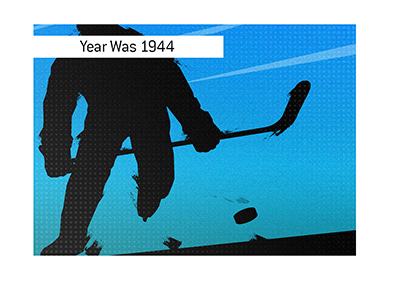 The biggest blowout in hockey occured in year 1944.