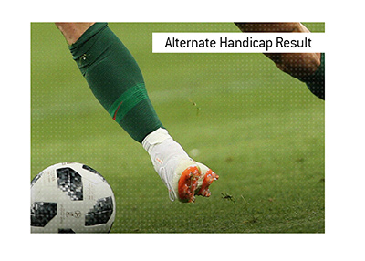 What does Alternate Handicap Result mean when it comes to betting on sports?  The term is explained and the example is provided.  Dictionary.